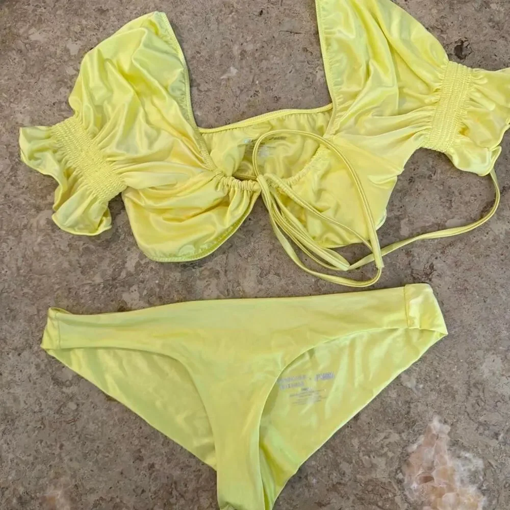 Frankies-bikinis Women's Yellow Bikinis-and-tankini-sets